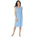 Only Necessities Women's Plus Size Sleeveless Smocked Sleep Gown