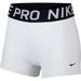 Nike Women's Pro 3'' Shorts, White/Black, XL