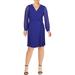 Lauren Ralph Lauren Womens Cooper Faux Wrap V Neck Cocktail Dress