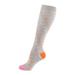 Aktudy Breathable Calf Length Socks Unisex Heart Print Cotton Socks (Grey S/M)