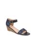 Brinley Co. Women's Open-toe Ankle Strap Wedge Sandal