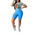 ZIYIXIN Women's Fashion Sport Suits Causal Lip Print T-Shirt + Shorts Set Gym Tracksuit