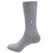 Jacob Alexander Pair of English Alphabet Letter Initials Socks - Light Gray - Letter J