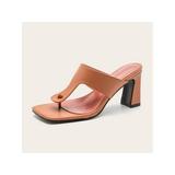 UKAP Sandals Mules High Heel Ladies Women Shoes Party Summer Slip On Open Toe Slipper