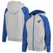 Montreal Impact Fanatics Branded Youth Raglan Full-Zip Hoodie - Heathered Gray/Blue