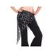 Ropalia Belt Skirt Fringes Sequin Shawl Belly Dance Tassel Hip Scarf