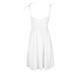 Listenwind Women Bow Strapless Sexy Sleeveless Mini Dress A Line Evening Party Dress