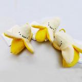 Super Cute Small String Keychain Plush Doll Toys Little Yellow Fruit Banana Plush Stuffed Toy for Kids Adult Decoration hot
