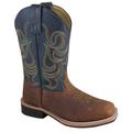 Smoky Mountain Kid's Jesse Brown/Navy Leather Cowboy Boots 3749