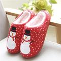 Tomshoo Women Men Winter Slippers Christmas Snowman Warm Fluffy Fleece -slip Indoor Flat Couple Casual Shoes