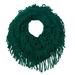Peach Couture Womens Gorgeous Cozy Winter Knitted Square Pattern Infinity Loop Scarf (Green)