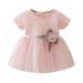 Summer Toddler Infant Girls Cotton Mesh Tutu Dresses Kids Cute Birthday Party Clothes 0-3Y Baby Girl Princess Dress