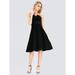 Ever-Pretty Womens Black Fit and Flare Black Tie Party Dresses for Women 03103 US10