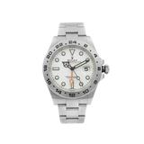 Rolex Exporer II GMT Stainless Steel White Dial Automatic Mens Watch 216570 Pre-Owned