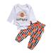 Baby Girl Outfits Cute Infant Newborn Thanksgiving Outfit Rabbit Romper Top Bowknot Pants Headband