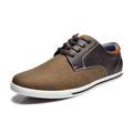 Bruno Marc Mens Casual Oxfords Flat Outdoor Shoes Sneakers Classic Lightweight Lace Up Shoes Rivera-01 Dark/Brown Size 11