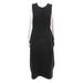 Bitte Kai Rand Womens Button Down Ribbed Back Dress Black Wool Blend Size Large