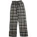 Hanes Men's Lightweight Yarn Dyed Flannel Sleep Pajama Lounge Pants for Men 41518-Large (Black/Red Plaid)