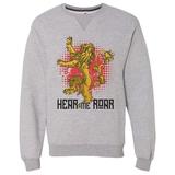 Mens Dream Super Soft Sweatshirt â€�Here Me Roarâ€� High Quality Long Sleeve Sweater Medium, Gray