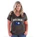 Womens and Womens Plus Size Charleston Curvy V-Neck T-Shirt, up to size 26/28