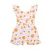 Hirigin Baby Girls Daisy Floral Romper Sleeve Bowknot Bodysuit and Headdress Outfit