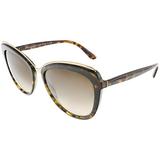 Dolce & Gabbana Women's Gradient DG4304-502/13-57 Brown Butterfly Sunglasses
