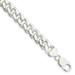 Primal Silver Sterling Silver 10.5mm Domed Curb Chain Bracelet