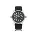 Ritmo Mundo Black Forum Divina Dual Time Steel Rubber Swiss Quartz Watch 121 Pre-Owned