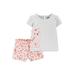 Child of Mine by Carter's Baby Girls' Short Sleeve T-Shirt & Shorts Outfit, 2 Piece Set