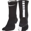 Nike Elite Basketball Crew Socks, Black/White, L