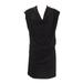 ANALILI Women's Black Cowl Neck Sleeveless Dress 933K11