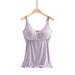 Luiryare Women Maternity Nursing Tank Top Breastfeeding Tee Sling Front Hanging Buckles Pregnancy Shirt