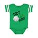 Inktastic Dad's Golf Buddy with Golf Ball Infant Creeper Unisex, Football Green and White, 24 Months