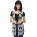Casual Womens Floral Crochet Lace Trim Sleeveless Pom Fringe Open Front Vest Cardigan