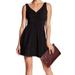 Betsey Johnson Women's Metallic Party Mini Dress, Black/Silver, 8