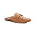 Aqua Womens Gina Leather Mules