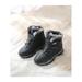 Boys Waterproof Snow Boots Faux Fur Lining Warm Shoes Winter Snow Shoes for Kids(Little Kid/Big Kid)
