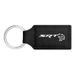 Dodge SRT Hellcat Rectangular Black Leather Key Chain