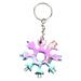 PWFE Snowflake Multi-Function Tool, Metal Snowflake Bottle Opener Wrench Keychain, Outdoor Durable and Portable, Multi-Color Optional(Flower)