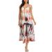 UKAP Women Summer Dress Casual Loose Floral Print Tunic Tank Top Dress Beach Wear Sexy Strappy Square Neck Backless Party Dresses with Pockets