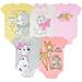 Disney Baby Girls 5 Pack Bodysuits 101 Dalmations Dumbo Bambi Aristocats 3-6 Months