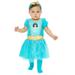 Disney Princess Jasmine Aladdin Toddler Girls Costume Dress Tights Headband Set 3T