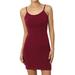 TheMogan Women's Adjustable Strap Stretch Bodycon Slip Dress Sleeveless Long Cami