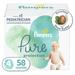 Pampers Pure Protection Natural Diapers, Size 4, 58 ct