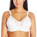 Bali Women`s Flower Bali Underwire Bra - Best-Seller, 0180, 38DD, White (Pack of 2) 2 White