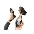 Wazshop Women High Heel Bow Ankle Strap Evening Party Dance Wedding Sandals Shoes