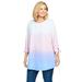 Woman Within Women's Plus Size French Terry Tie-Sleeve Sweatshirt