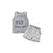Toddler Baby Boy Summer Clothes Sleeveless Tops Shorts Pants Casual Outfits Set