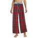 Colisha Lady Comfy Check Plaid Leopard Printed Pajama Pants Women Casual Stretch Bottoms Drawstring Palazzo Lounge Pants