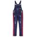 Teen Gs Girls' Skinny Overalls - dark blue, 10